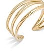 UNOde50 Vital Collection Electrik Triple Strand 18k Gold Cuff Bracelet, Color:Gold - Image 3