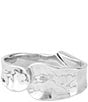 UNOde50 Waves Sculptural Sterling Silver Bangle Bracelet, Color:Silver - Image 1