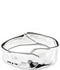 UNOde50 Waves Sculptural Sterling Silver Bangle Bracelet, Color:Silver - Image 2