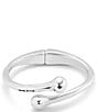 UNOde50 Youthful Collection Comeback Sterling Silver Bypass Cuff Bracelet, Color:Silver - Image 1