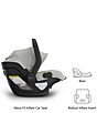 UPPAbaby Mesa V3 Infant Car Seat, Color:Savannah - Image 2