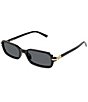 Valentino Women's V Logo 52mm Rectangle Sunglasses - Image 1