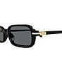 Valentino Women's V Logo 52mm Rectangle Sunglasses - Image 3