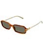 Valentino Women's V Logo 52mm Rectangle Sunglasses - Image 1