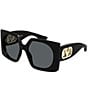 Valentino Women's V Logo 55mm Square Sunglasses - Image 4