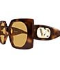 Valentino Women's V Logo 55mm Square Sunglasses - Image 3