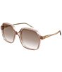 Valentino Women's V Logo 56mm Square Sunglasses - Image 1