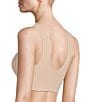 VAN WINKLE & CO. Bonded V-Neck Wire Free Bralette, Color:Rose Dust - Image 2