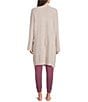 VAN WINKLE & CO. Coordinating Boucle Knit Long Sleeve Open Front Cardigan, Color:Clouds - Image 2