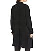 VAN WINKLE & CO. Coordinating Boucle Knit Long Sleeve Open Front Cardigan, Color:Black - Image 2