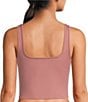 VAN WINKLE & CO. Flat Ribbed Sleeveless Square Neck Cropped Tank - Image 2