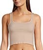 VAN WINKLE & CO. Flat Ribbed Sleeveless Square Neck Cropped Tank - Image 6