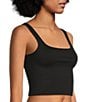 VAN WINKLE & CO. Flat Ribbed Sleeveless Square Neck Cropped Tank - Image 3