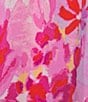 Color:Hot Pink Floral - Image 4 - Floral Print Woven Satin Coordinating Sleep Short