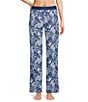 VAN WINKLE & CO. Inky Leopard Print Knit Coordinating Sleep Pants - Image 1