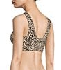 Color:Leopard - Image 2 - Leopard Print Bonded V-Neck Wire Free Bralette