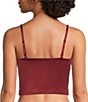 VAN WINKLE & CO. Van Winkle & Co. Liquid Luster Cropped Cami, Color:Pomegranate - Image 2