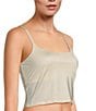 VAN WINKLE & CO. Van Winkle & Co. Liquid Luster Cropped Cami, Color:Sea Salt - Image 2