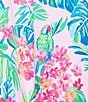 VAN WINKLE & CO. Plus Size Jungle Parrot Print V-Neck Short Dolman Sleeve Satin Midi Caftan, Color:Jungle Parrot - Image 3