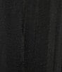 VAN WINKLE & CO. Plus Size Solid Washed Satin Sleeveless V-Neck Maxi Chemise, Color:Black - Image 3
