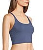 VAN WINKLE & CO. Scoop Neck Sleeveless Adjustable Convertible Strap Cropped Tank Top, Color:Vintage Indigo - Image 3