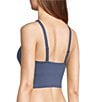 VAN WINKLE & CO. Scoop Neck Sleeveless Adjustable Convertible Strap Cropped Tank Top, Color:Vintage Indigo - Image 4