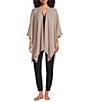 VAN WINKLE & CO. Solid Cashmere Ruana Wrap - Image 3