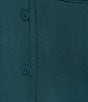 VAN WINKLE & CO. Solid Jersey Knit Short Sleeve Notch Collar Long Pajama Set - Image 3