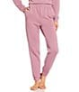 VAN WINKLE & CO. Solid Quilted Knit Coordinating Lounge Joggers, Color:Dusky Orchid - Image 1