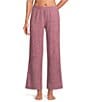 VAN WINKLE & CO. Solid Ribbed Knit Wide Leg Coordinating Sleep Pants - Image 5