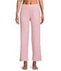 VAN WINKLE & CO. Solid Ribbed Knit Wide Leg Coordinating Sleep Pants - Image 5