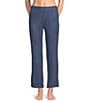 VAN WINKLE & CO. Solid Ribbed Knit Wide Leg Coordinating Sleep Pants - Image 5