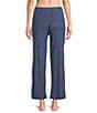 VAN WINKLE & CO. Solid Ribbed Knit Wide Leg Coordinating Sleep Pants - Image 6