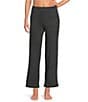VAN WINKLE & CO. Solid Ribbed Knit Wide Leg Coordinating Sleep Pants - Image 1