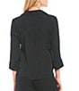 Color:Black - Image 2 - Solid Satin Coordinating Pajama Top