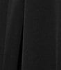 Color:Black - Image 4 - Solid V-Neck Short Dolman Sleeve Satin Midi Nightgown