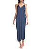 Van Winkle & Co. Solid Washed Satin Sleeveless V-Neck Maxi Chemise - Image 5