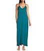 Van Winkle & Co. Solid Washed Satin Sleeveless V-Neck Maxi Chemise - Image 1