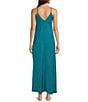 Van Winkle & Co. Solid Washed Satin Sleeveless V-Neck Maxi Chemise - Image 2