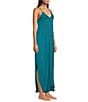 Van Winkle & Co. Solid Washed Satin Sleeveless V-Neck Maxi Chemise - Image 3