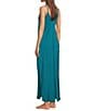Van Winkle & Co. Solid Washed Satin Sleeveless V-Neck Maxi Chemise - Image 4