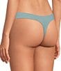 VAN WINKLE & CO. Stretch Microfiber Bonded Mid Rise Thong Panties - Image 3