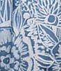 Color:Denim Floral - Image 3 - Woven Satin Floral Print Coordinating Sleep Shorts