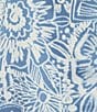 Color:Denim Floral - Image 4 - Woven Satin Floral Print Sleeveless V-Neck Coordinating Sleep Top