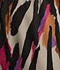 Color:Neon Zebra - Image 4 - Woven Satin Zebra Print Coordinating Sleep Shorts