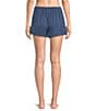 VAN WINKLE & CO. Woven Solid Satin Coordinating Sleep Shorts - Image 2