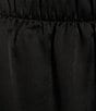Color:Black - Image 4 - Woven Solid Satin Coordinating Sleep Shorts