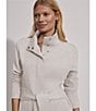 Varley Anset High Neck Long Sleeve Belted Jacket, Color:Ivory Marl - Image 9