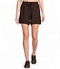 Varley Atrium Coordinating Double Soft High Rise Drawstring Tie Waist Pull-On Shorts - Image 1