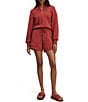 Varley Atrium Coordinating Double Soft High Rise Drawstring Tie Waist Pull-On Shorts - Image 6